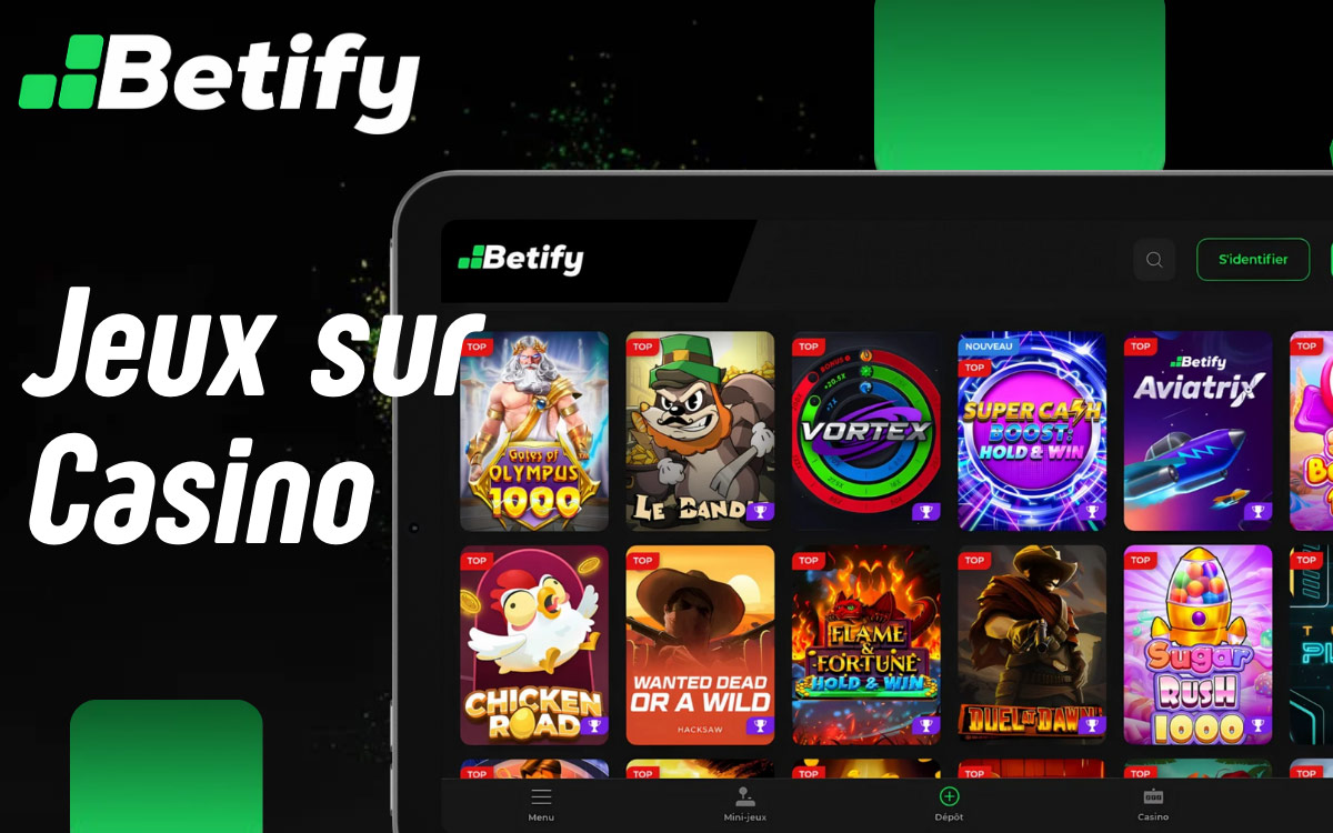 Betify Casino Catalogue des Jeux 