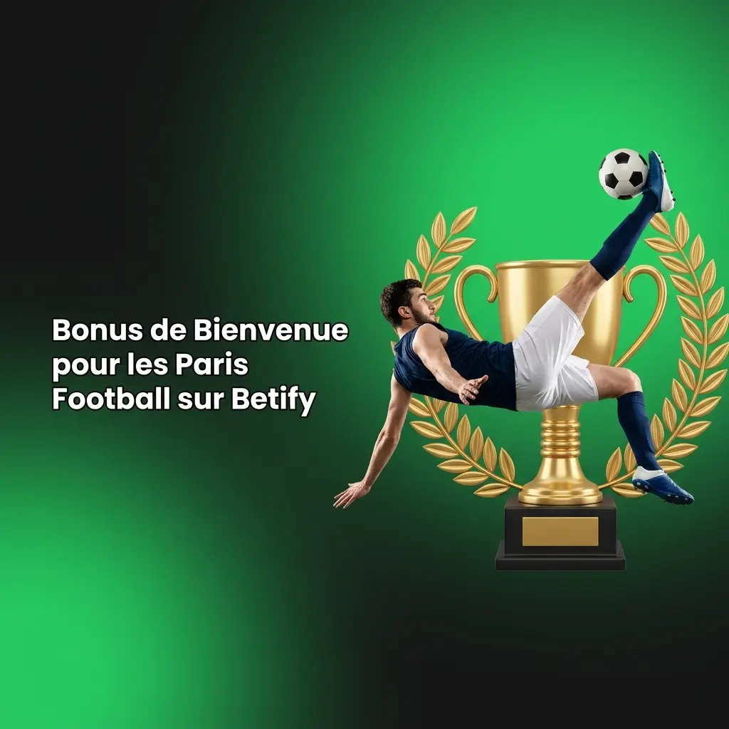 Bonus de bienvenue Betify pour paris football : 50% du premier dépôt en pari offert pour la Ligue 1 et Champions League