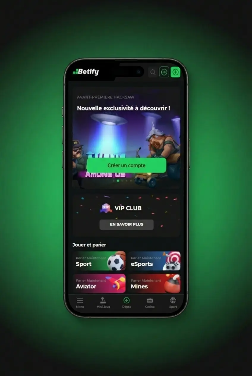 Inscription sur Betify Casino : étapes pour créer un compte, déposer et activer le bonus de bienvenue