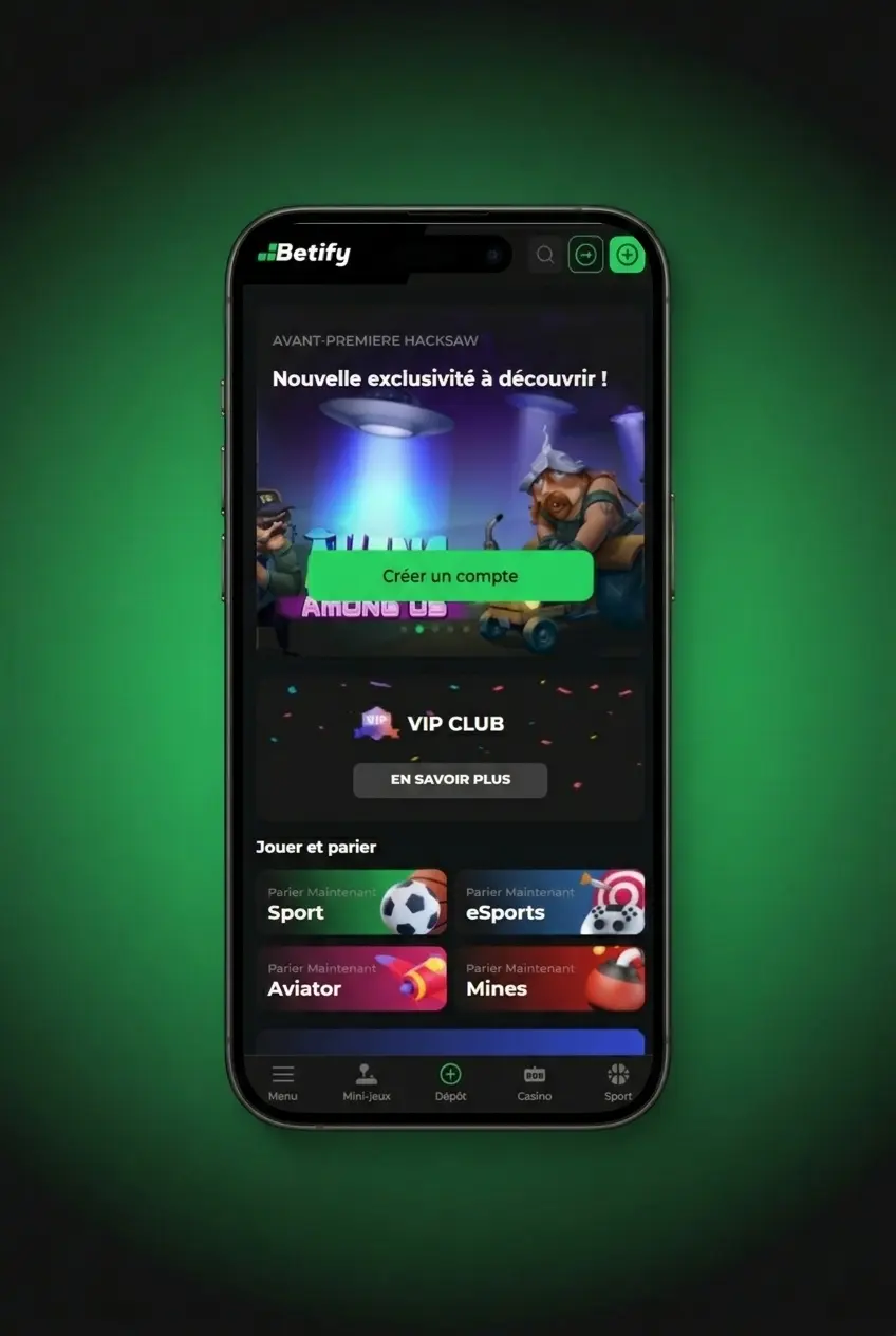 Guide inscription Betify Casino : créer un compte, vérifier identité et effectuer un dépôt pour jouer
