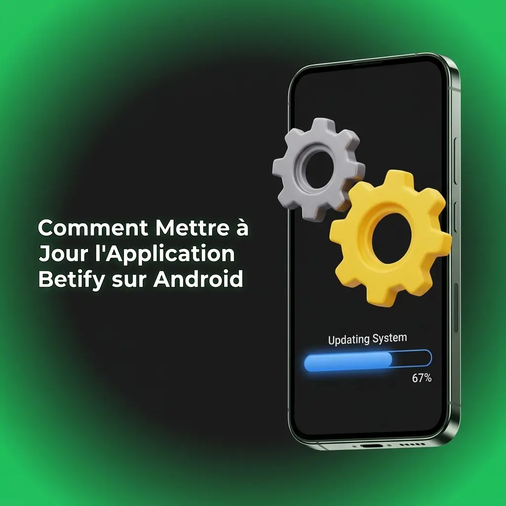 Mise à jour de l'application Betify sur Android via téléchargement APK et installation manuelle