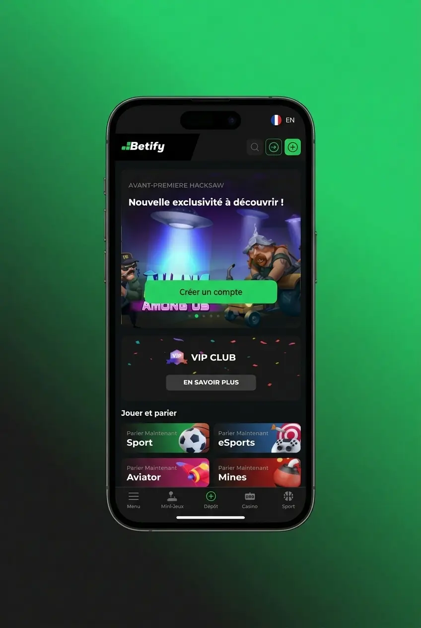 Guide étape par étape pour parier sur le football sur Betify, de l'inscription au premier pari validé