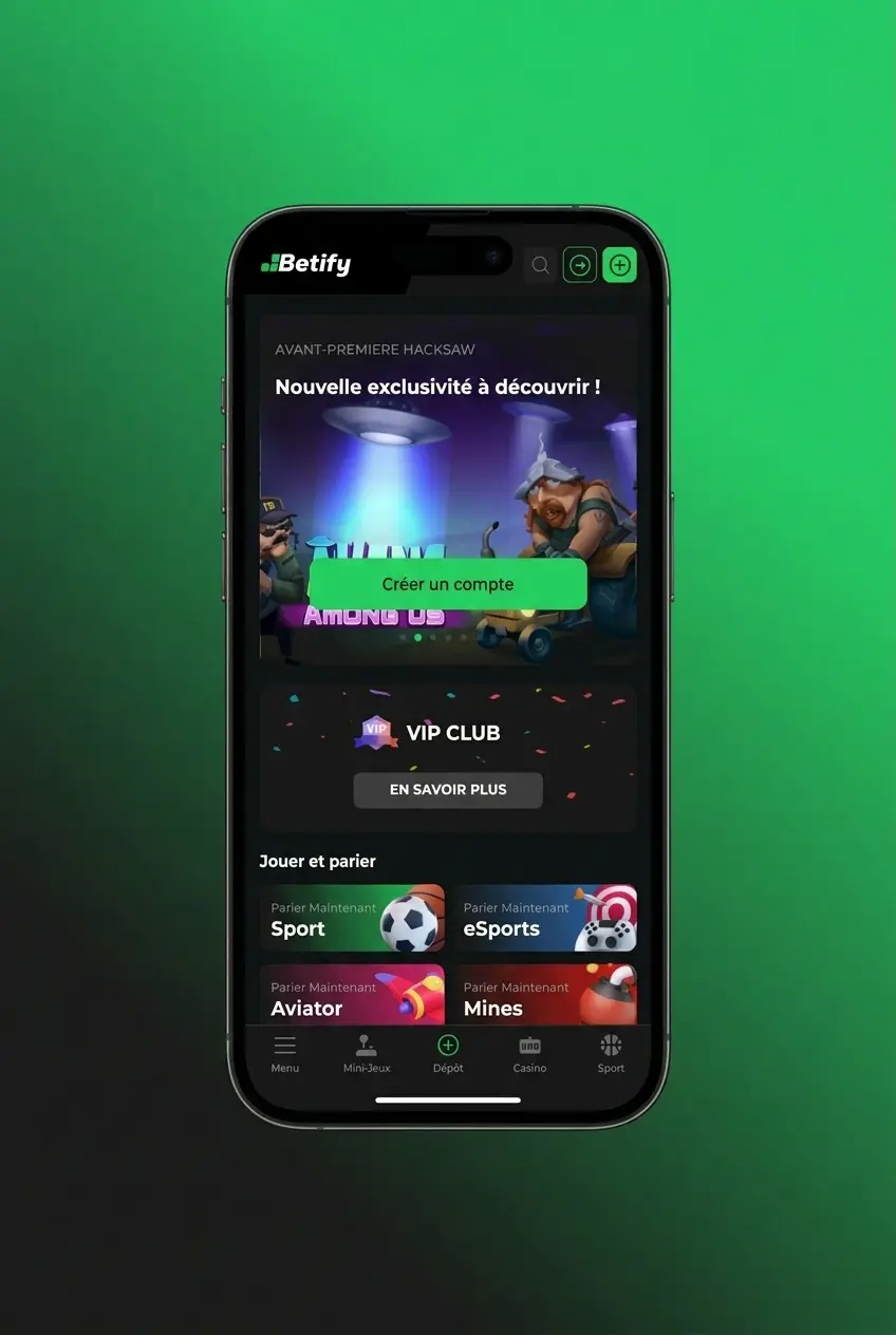 Guide étape par étape pour parier sur le football sur Betify, de l'inscription au premier pari validé