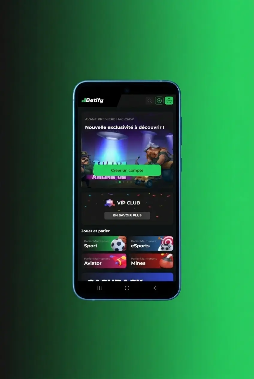 Installation de l'application Betify APK sur Android, étapes de téléchargement et configuration des sources inconnues