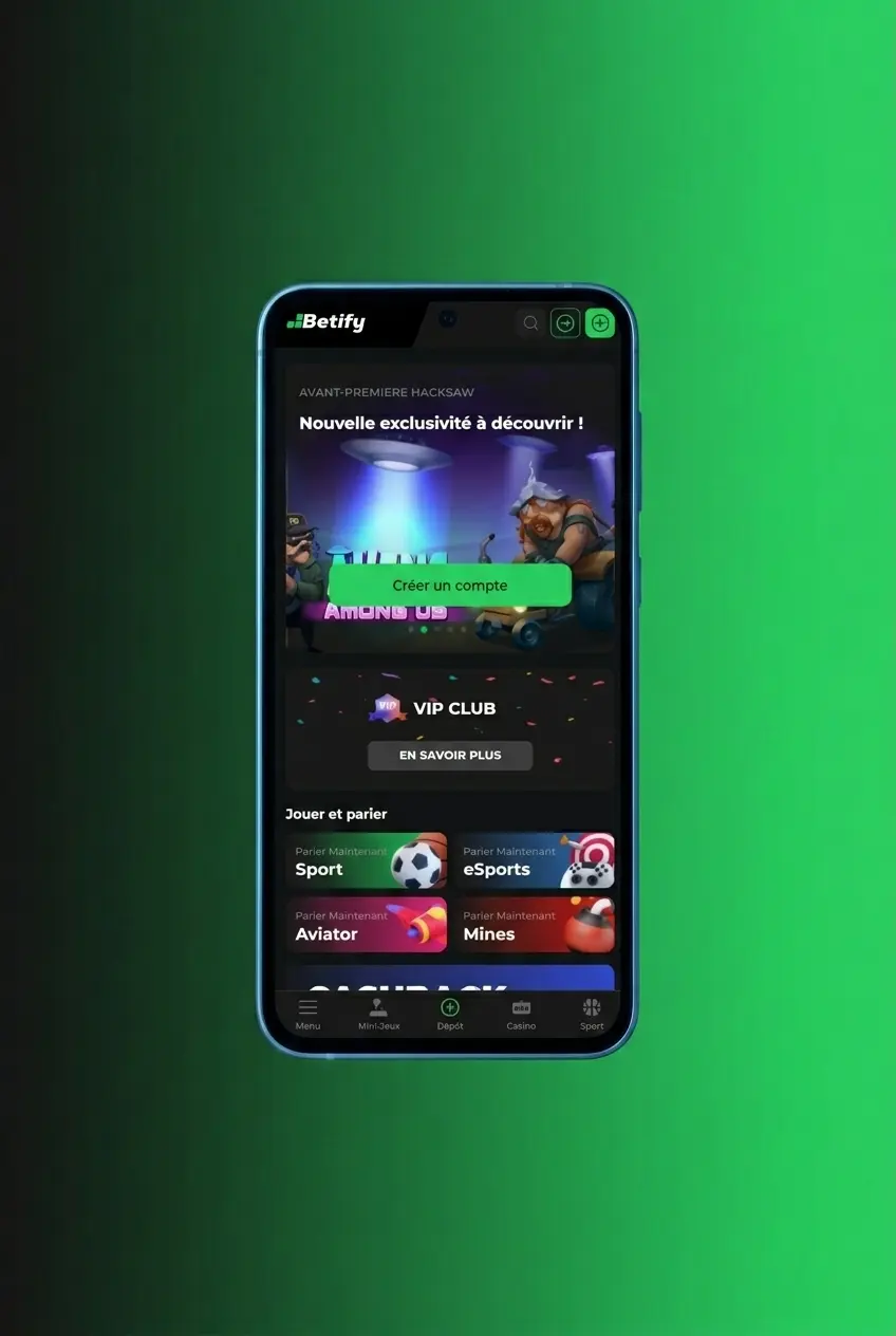 Guide d'installation de l'application Betify APK sur Android étape par étape