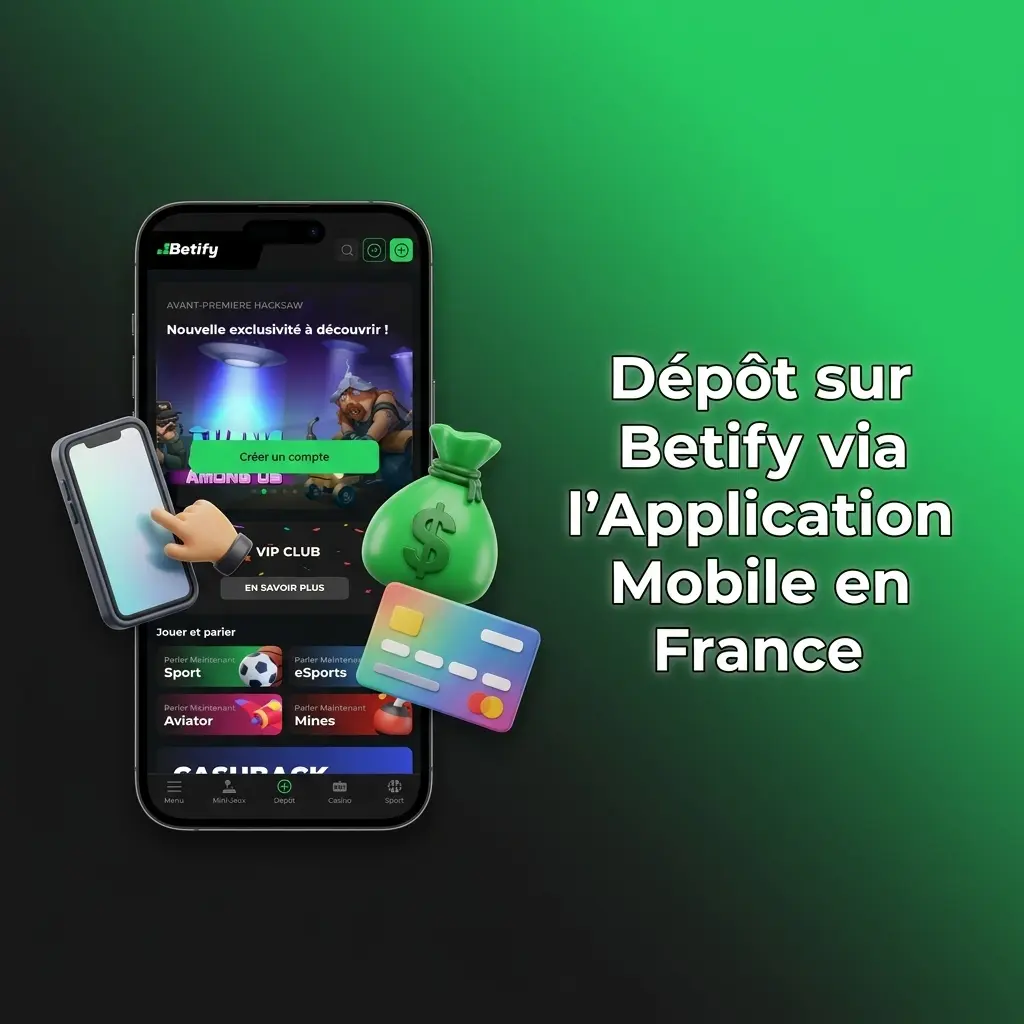 Dépôt sur Betify via application mobile en France avec Skrill, Neteller, Visa ou Bitcoin