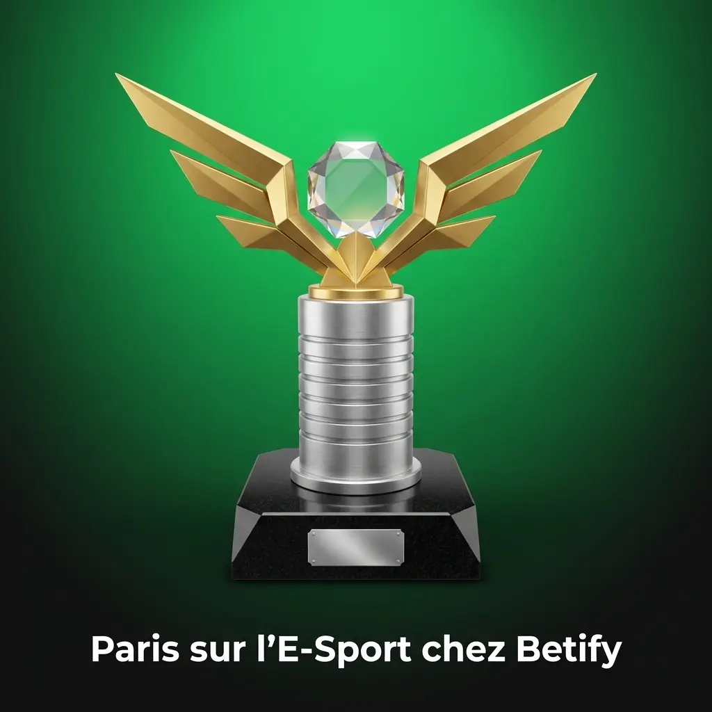 Interface de paris e-sport Betify couvrant CS2, Dota 2, Valorant et League of Legends en direct et pré-match