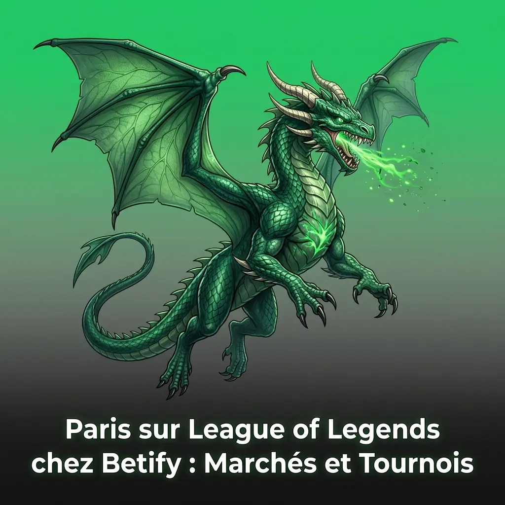 Paris sur League of Legends chez Betify : marchés, tournois Worlds et LEC disponibles en live betting