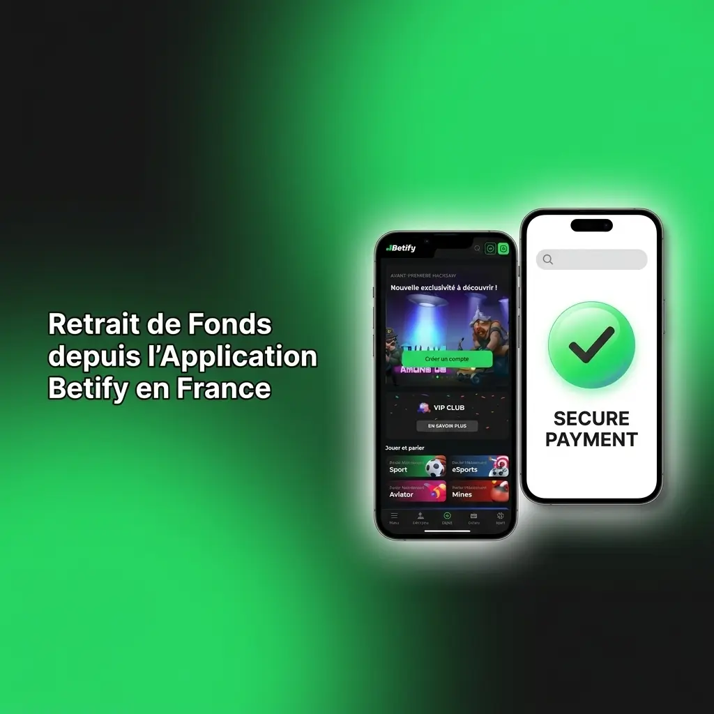 Retrait de fonds sur l'application mobile Betify en France via Skrill, Neteller ou Bitcoin dès 20 EUR