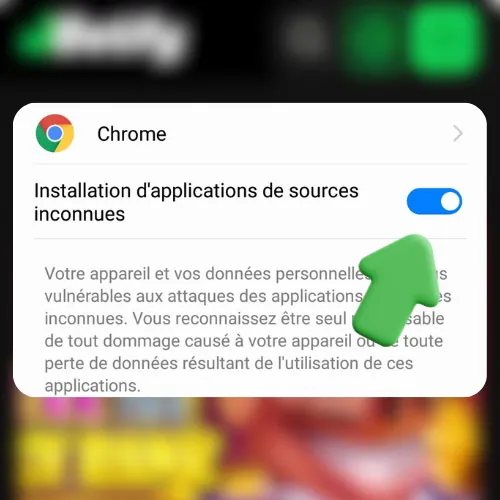 Instruction Autoriser les sources inconnues